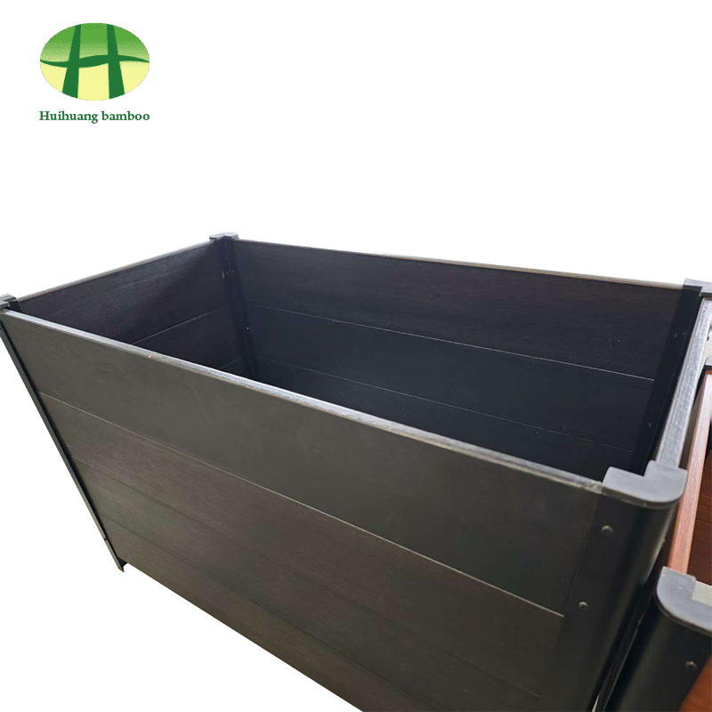 Odporna na warunki atmosferyczne donica bambusowa z kompozytowego drewna