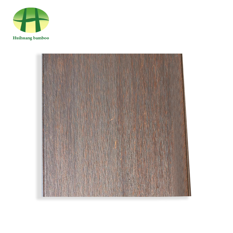 Błyszcząca, ciężka podłoga bambusowa w kolorze karbonizowanym