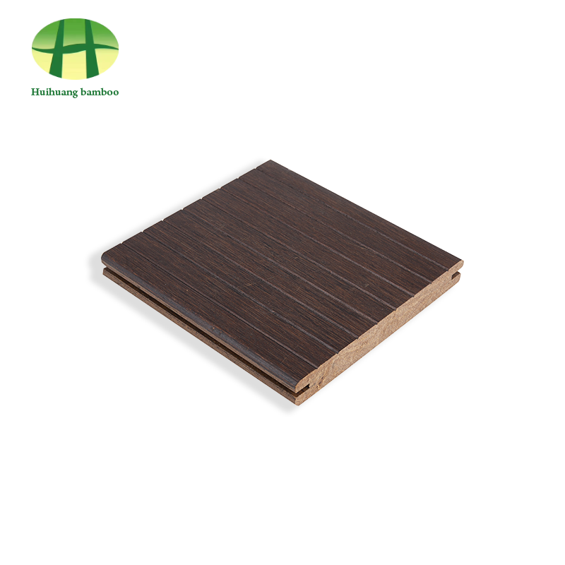 Podłoga bambusowa z małymi rowkami